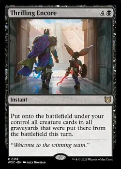 1x Thrilling Encore NM Eng MTG - Commander : WOE - Image 1