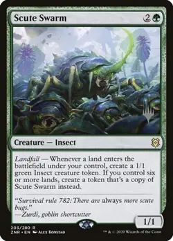 Scute Swarm (#203p) - Foil Promo Zendikar Rising NM MTG - Image 1