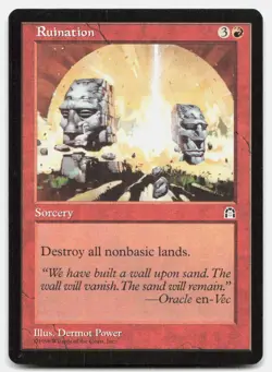 Ruination Rare Stronghold Magic: The Gathering Near Mint - Image 1