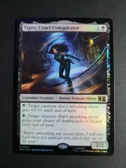 Viper, Cruel Conspirator (Foil) Rare MTG Marvel Super Heroes Commander - Image 1