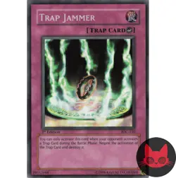 Yugioh Trap Jammer IOC-110 Super Rare 1st Edition LP - Image 1