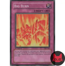 Yugioh Big Burn IOC-047 Super Rare 1st Edition NM - Image 1