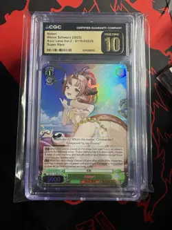 Weiss Schwarz Azur Lane Vol.2 Natori Super Rare Holo AZL/S119-E052S CGC 10 2025 - Image 1