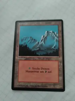 MTG Mountain German FBB Regular - Some Edge Wear - See PIcs - Image 1