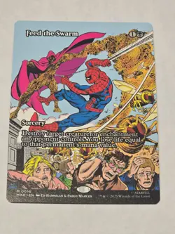 🔥 Feed the Swarm - Borderless M MTG Marvel Universe M/NM, English - Image 1