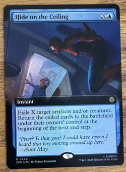 MTG Marvel Spider-Man, Hide on the Ceiling - Extended Art Foil - Image 1