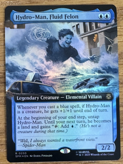 MTG Marvel Spider-Man, Hydro-Man, Fluid Felon - Extended Art Foil - Image 1