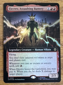 MTG Marvel Spider-Man, Electro, Assaulting Battery - Extended Art Foil - Image 1