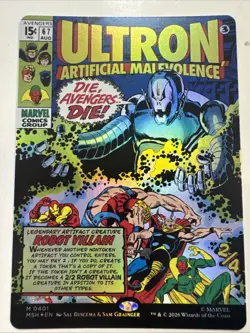 Ultron, Artificial Malevolence (Borderless) (0401) Marvel Super Heroes Foil - Image 1