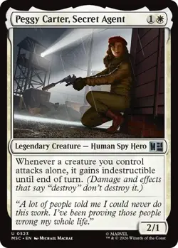 NM Peggy Carter, Secret Agent, MTG, Super Heroes, Magic the Gathering, 523 - Image 1