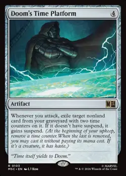Doom's Time Platform Marvel Super Heroes Commander #103 Magic TCG - Image 1