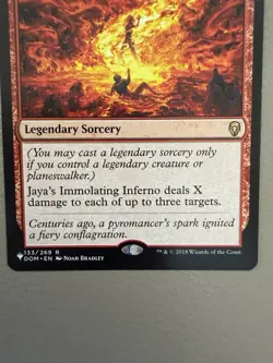 C4148 MAGIC MTG DOMINARIA JAYA'S IMMOLATING INFERNO #133 NM RARE - Image 3