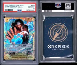 2025 ONE PIECE OP12 EN BARTHOLOMEW KUMA#119 PSA GEM MT 10 - Image 3