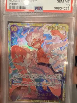 Bandai 2024 One Piece JPN Monkey D. Luffy PRB01 #119 Alt Art PSA 10 - Image 4
