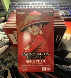 LOT OF 14 - One Piece OP-13 Carrying on His Will Sleeved Booster Packs - SEALED - Image 1
