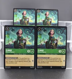 Disney Lorcana Elinor - Renowned Diplomat 86/204 Wilds Unknown Super Rare 4 Card - Image 1