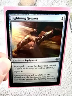 MTG- Lot Of 3- Lighting Greaves 2Mirrodin/1 Dragonstorm Cards - Image 4