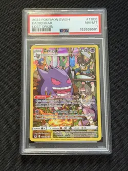 Gengar TG06/TG30 Swsh11: Lost Origin Trainer Gallery Holo PSA 8 Pokemon TCG 2022 - Image 1