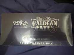 Pokemon Center Exclusive Paldean Fates ETB Elite Trainer Box New Sealed - Image 4