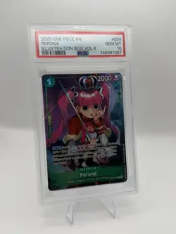 PSA GEM MT 10 One Piece Card Game Perona OP09-034 Illustration Box Vol.4 Holo - Image 1