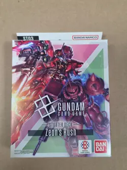 BANDAI Gundam Card Game Zeon's Rush Starter Deck ST03 TCG English Sealed - Image 1
