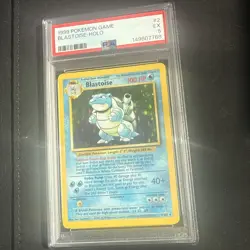 Pokemon TCG Base Set Blastoise Holo Card PSA 5 Brand New Cert - Image 4
