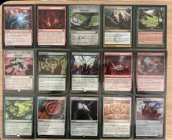 Budget Casual MTG Commander Deck Blue Green Red Lands W Borborygmos and Fblthp - Image 3