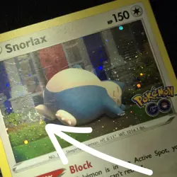 FART SWIRL BLEED 🌀💫 Snorlax 055/078 Cosmos Holo Promo 2022 GO Pokemon Card - Image 1