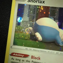 FART SWIRL BLEED 🌀💫 Snorlax 055/078 Cosmos Holo Promo 2022 GO Pokemon Card - Image 2