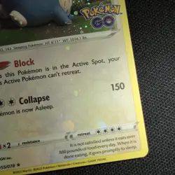 FART SWIRL BLEED 🌀💫 Snorlax 055/078 Cosmos Holo Promo 2022 GO Pokemon Card - Image 4