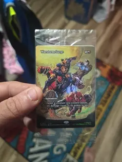 Magic The Gathering Warstorm Surge Sealed Promo Foil Card - Marvel Avengers - Image 1