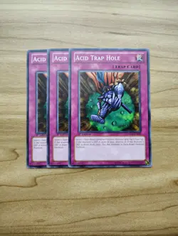 Yu-Gi-Oh! - Acid Trap Hole 3x - Full Playset Of Cards - Image 1