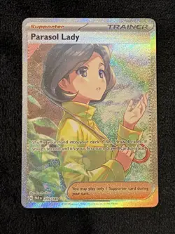 Pokemon Card Parasol Lady HOLO Full Art 255/182 - SV04 Paradox Rift - NM - Image 1