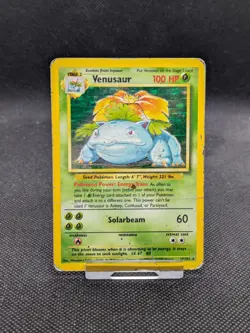 Venusaur 15/102 Holo Base Set Pokemon Card WOTC Played - Image 1