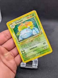 Venusaur 15/102 Holo Base Set Pokemon Card WOTC Played - Image 2