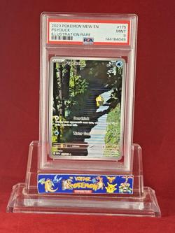 2023 POKEMON Mew EN 151 PSYDUCK Illustration Rare Card #175 PSA 9 - Image 1