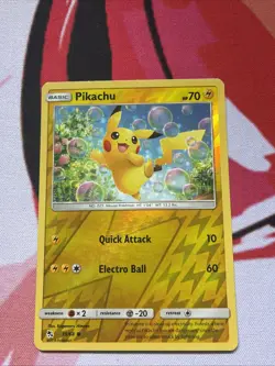 Pikachu 19/68 2019 Reverse Holo Pokemon TCG Card Lightly Played - Image 3