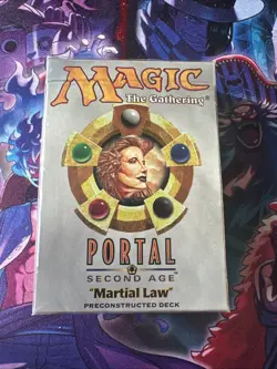 Sealed New Magic The Gathering: Portal Second Age Theme Deck Martial Law MTG - Image 1