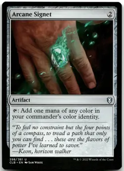 Arcane Signet NM Normal U Commander Legends: Battle for Baldur's Gate 298 - Image 1