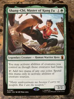 MTG TCG Marvel Super Heroes Shang-Chi, Master of Kung Fu 0187 Regular Mythic - Image 1