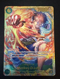 One Piece - Monkey D Luffy SEC OP13-118 - Carrying On His Will Near Mint - Image 1