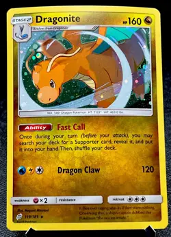 Dragonite 119/181 NM Cosmos Holo Rare Pokemon Team Up! Blister Promo Card! - Image 1