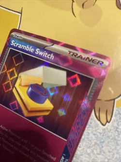 Pokemon Scramble Switch 186/191SV08: Surging Sparks Holo Card NM Condition - Image 5
