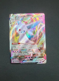 Pokemon TCG Espeon VMAX 065/203 Holo Rare Card Evolving Skies - Image 1