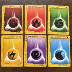 Pokemon TCG Expedition Basic Energy Lot x6 Cards One of Each Color - Image 1