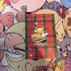 Pikachu Slowpoke Poncho Cracked Pink Stars Holo Pokemon Database Christmas - Image 3