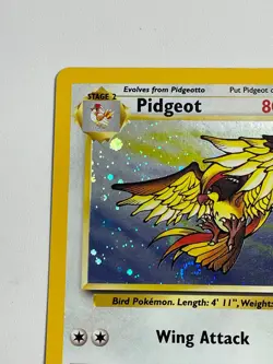 *** Pidgeot 8/64 1995 Pokemon Card Vintage Rare Holo NM/LP - Image 2