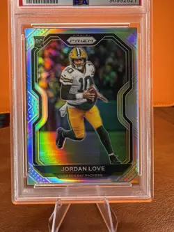 Jordan Love Packers RC 2020 Panini Silver Prizm #363 Rookie PSA 10 GEM MINT - Image 3
