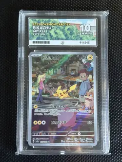 Pikachu 173/165 SV2a 151 Art Rare Japanese Pokemon Card Ace 10 Gem Mint - Image 1