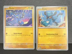 PRISMATIC & MEGA EVOLUTIONS RIOLU BUNDLE (PRE 056/MEG 076) Pokemon Cards NM - Image 2